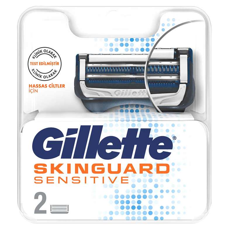 GILLETTE SKINGUARD SENSITIVE 2'Lİ YEDEK TRAŞ BIÇAĞI