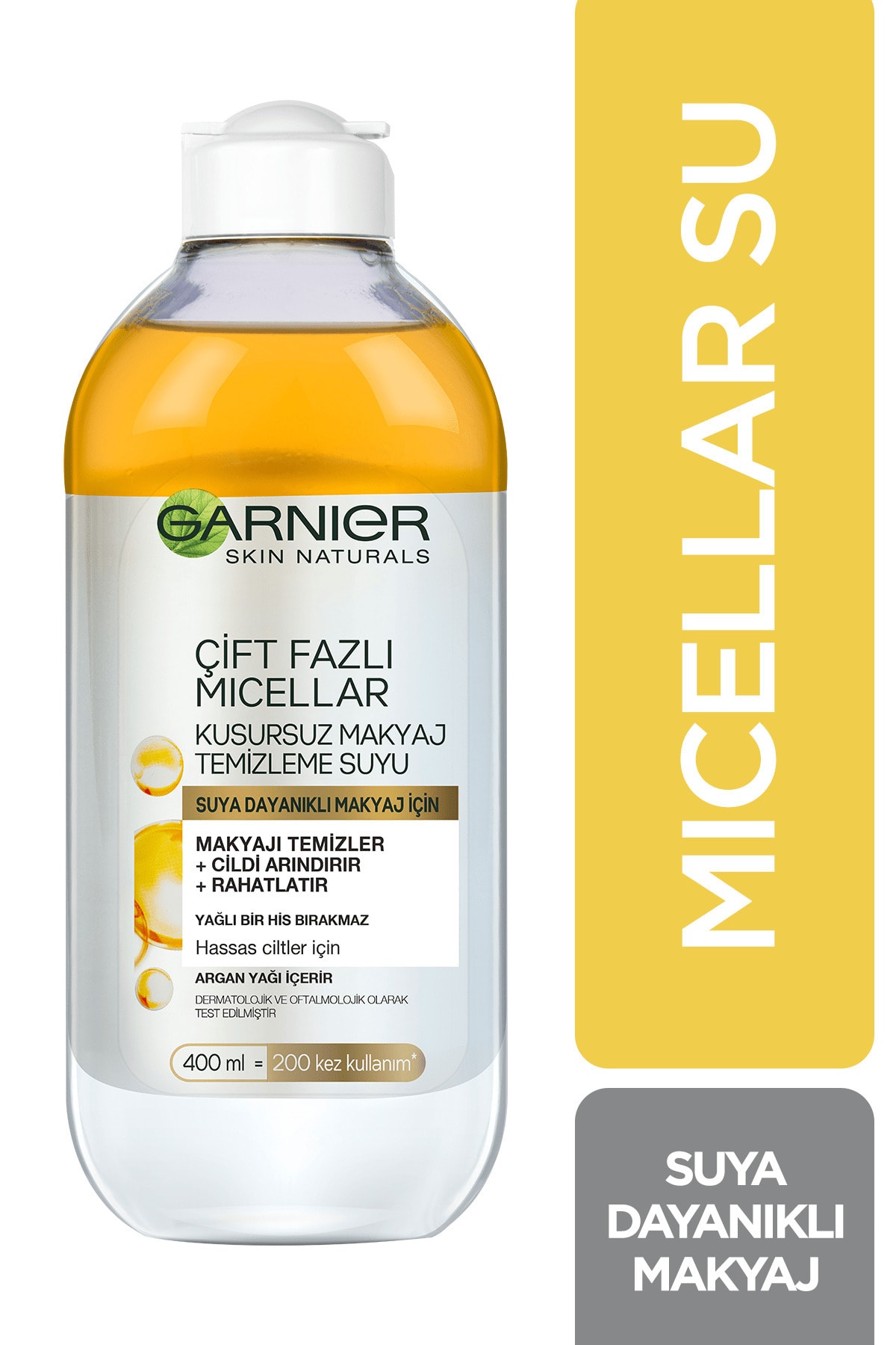 GARNİER ÇİFT FAZLI MICELLAR MAKYAJ TEMİLZEME SUYU