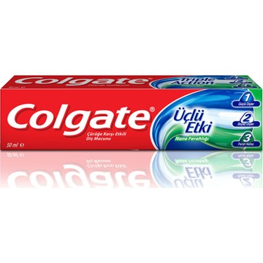 COLGATE ÜÇLÜ ETKİ 50 ML DİŞ MACUNU