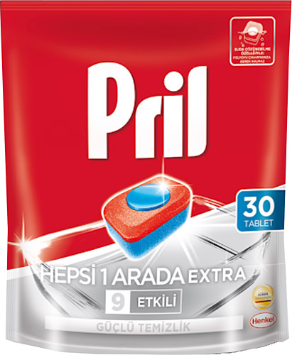 PRİL HEPSİ BİR ARADA BULAŞIK MAKİNESİ DETERJANI 30'LU TABLET