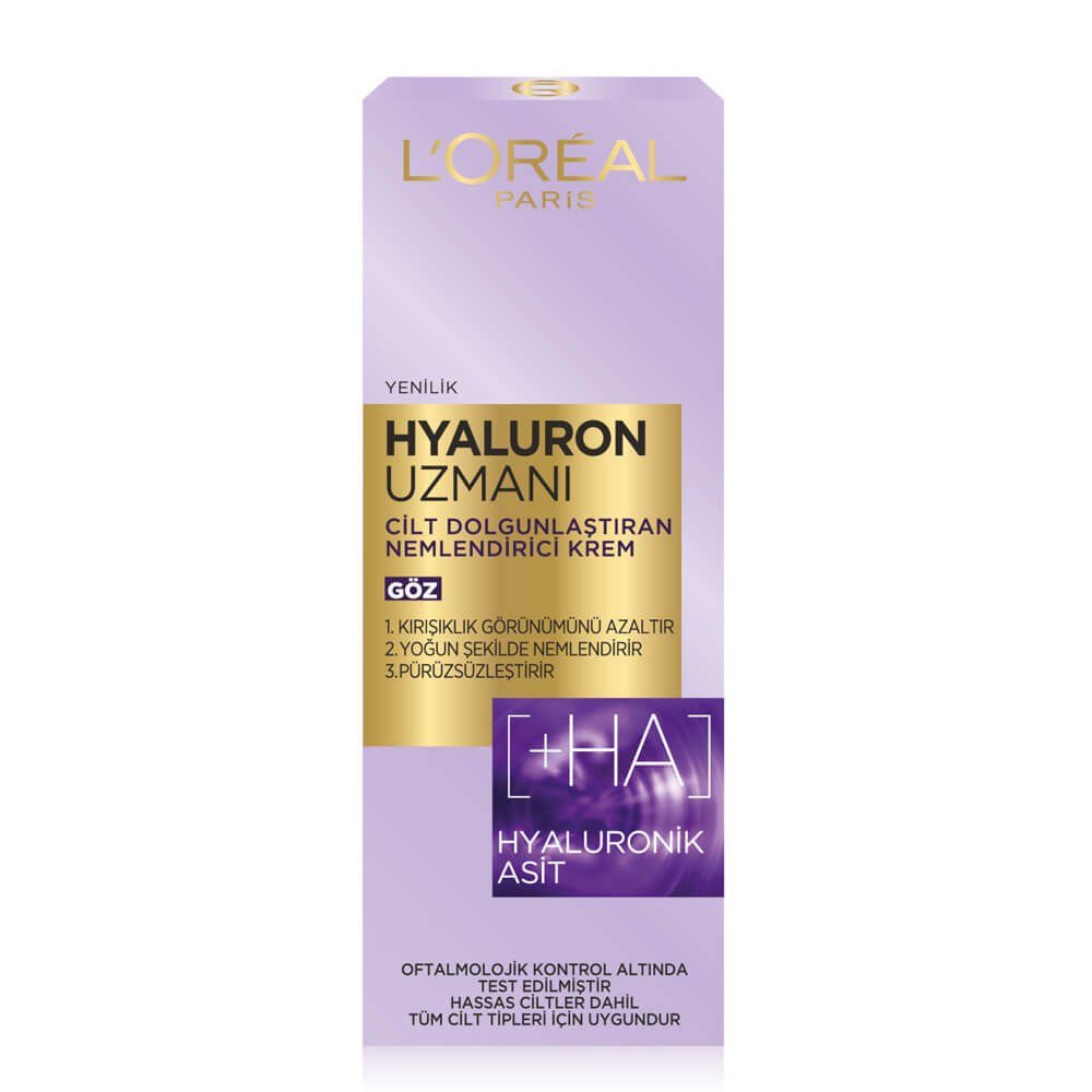 LOREAL HYALURON UZMANI NEMLENDİRİCİ KREM GÖZ